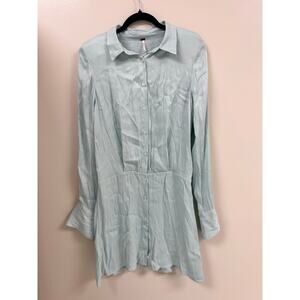 Free People Silky Button Down Dress size M